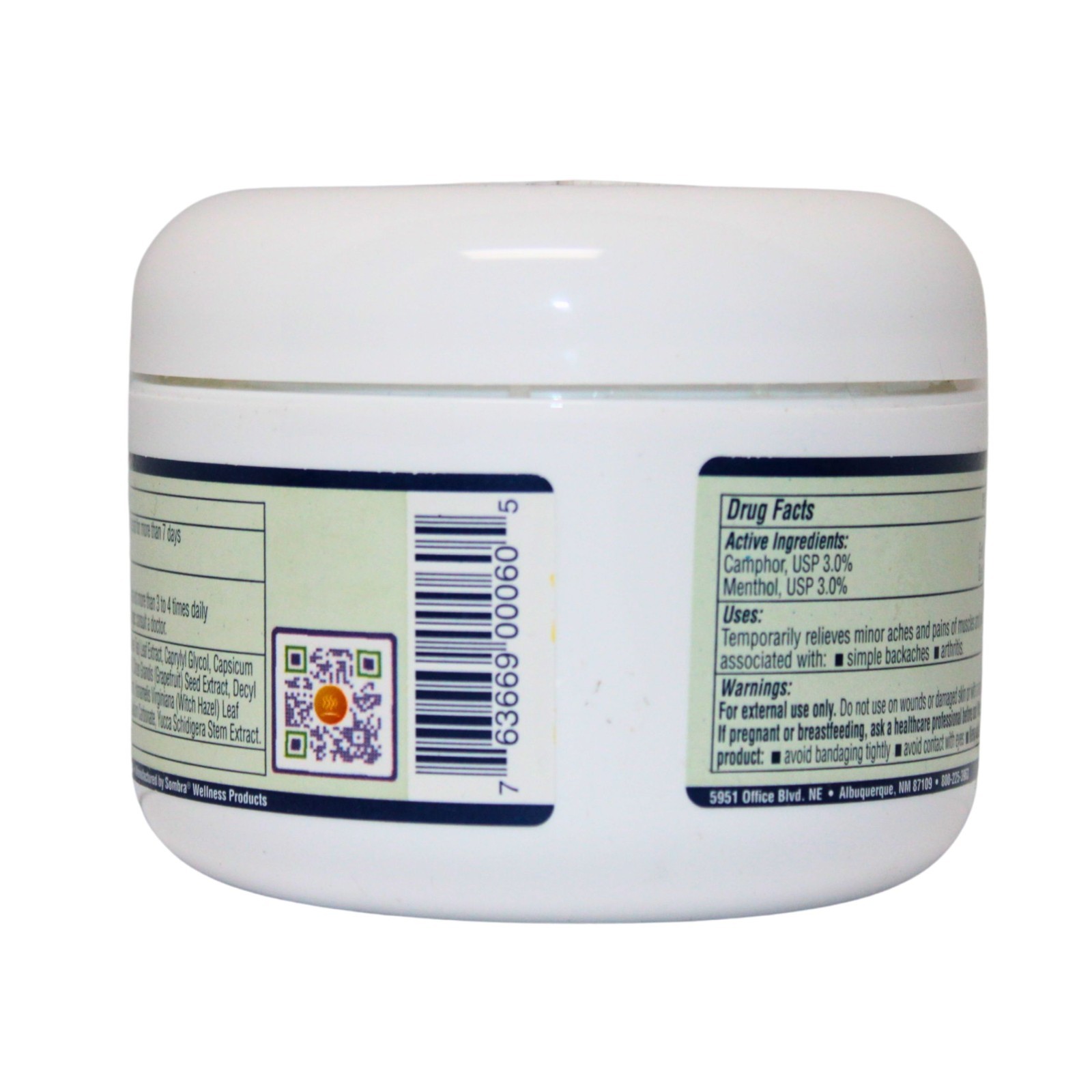 Sombra Warm Therapy Pain Relieving Gel 8 oz Jar