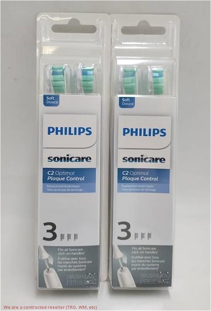 LOT OF 2!! Philips Sonicare Plaque Control Replacement Electric Toothbrush Head