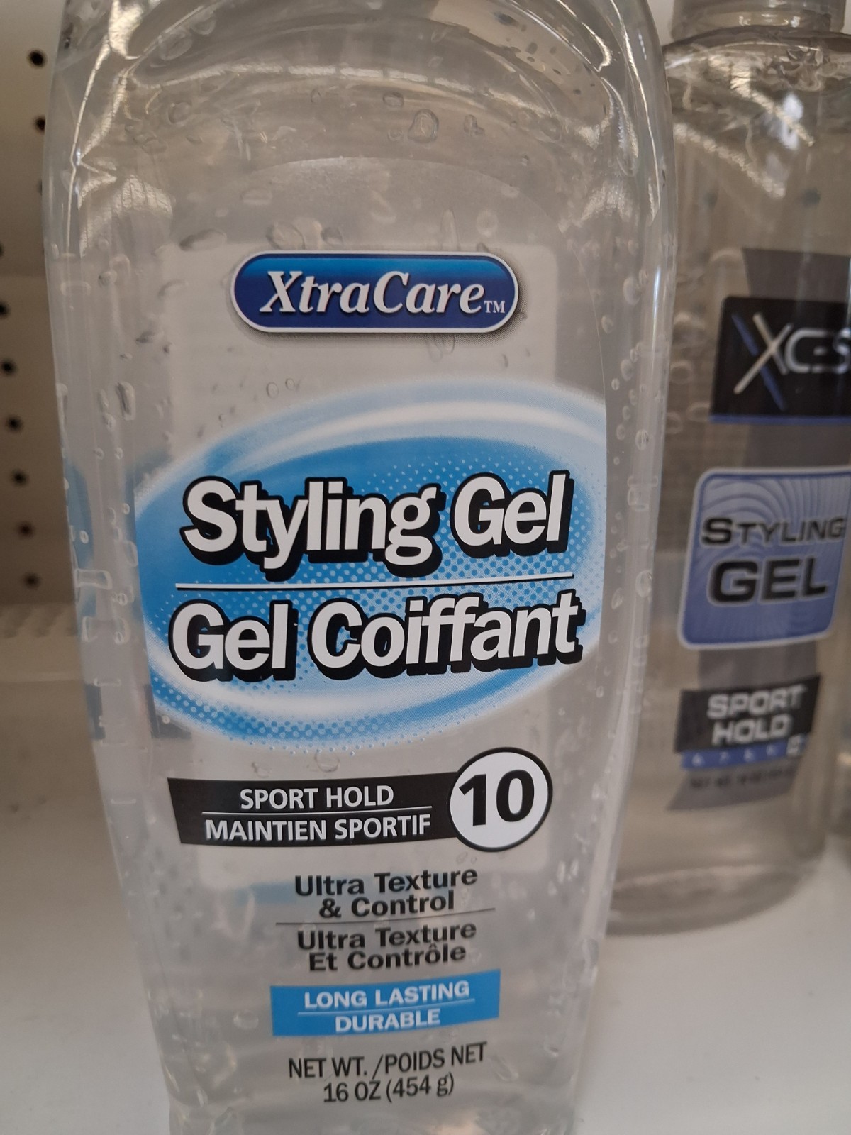 XtraCare Hair Gel Sport Hold Texturizing Long Lasting Clear 16 oz