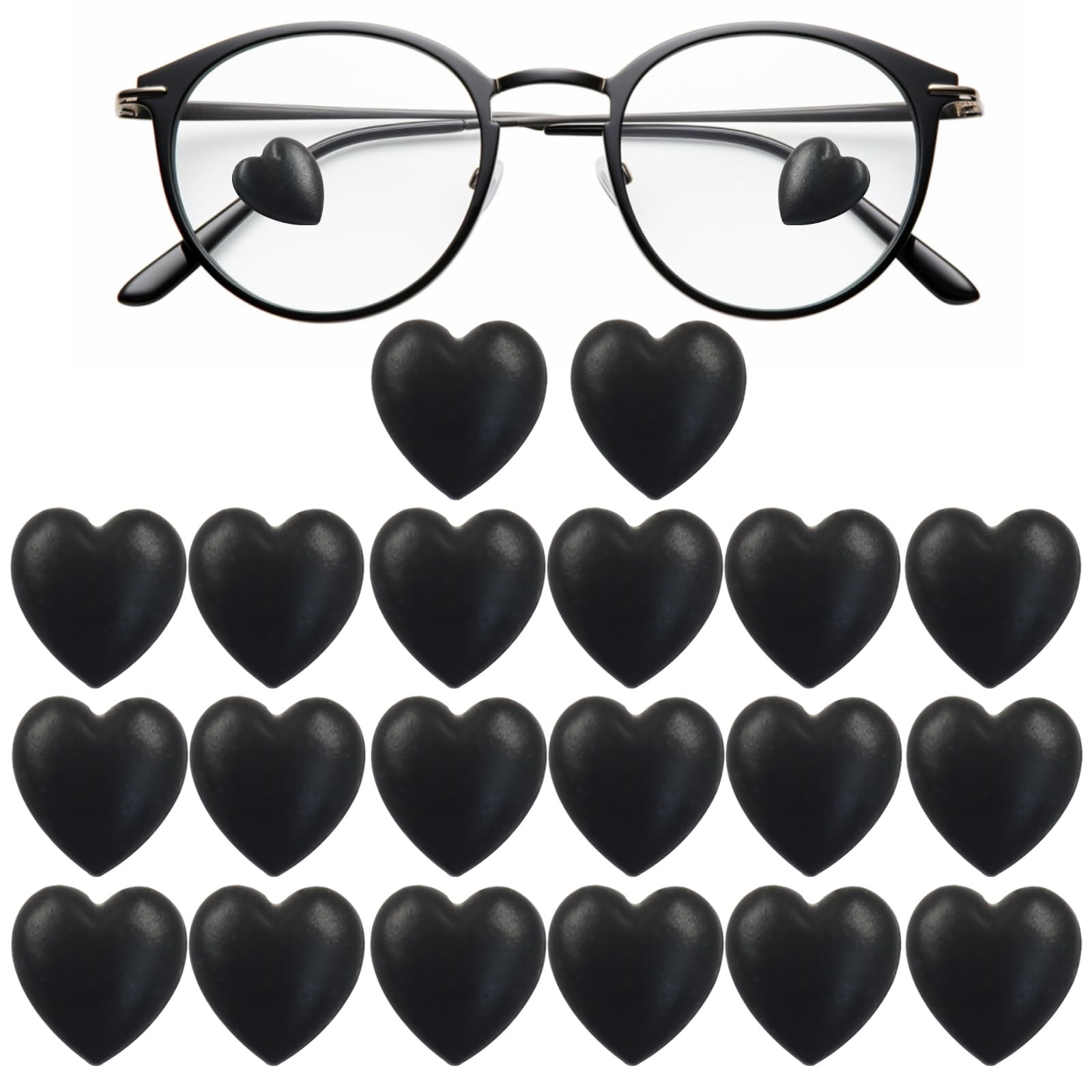 Eyeglasses Ear Grip Set – 20 Pack Silica Gel Anti-Slip Retainers for Glasses …