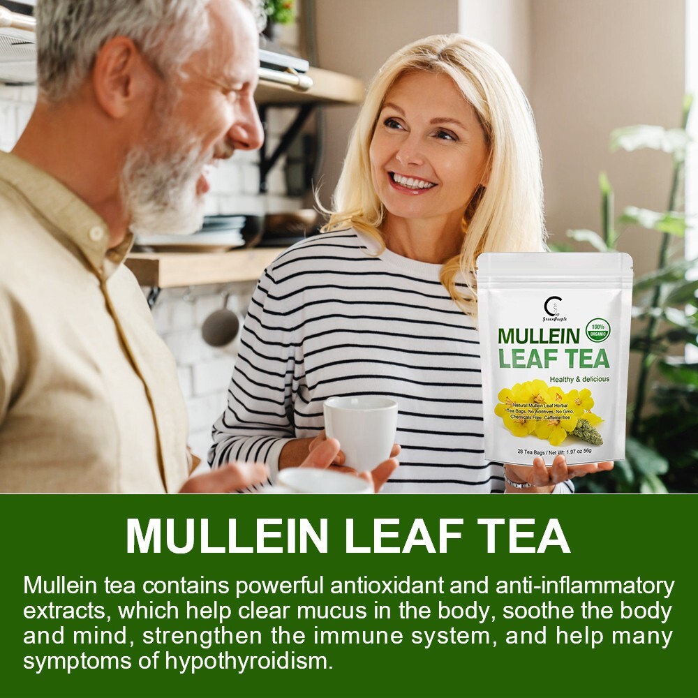 120 Tea bags Mullein Leaf Tea Non-GMO For Lugs Detox & Respiratory Support