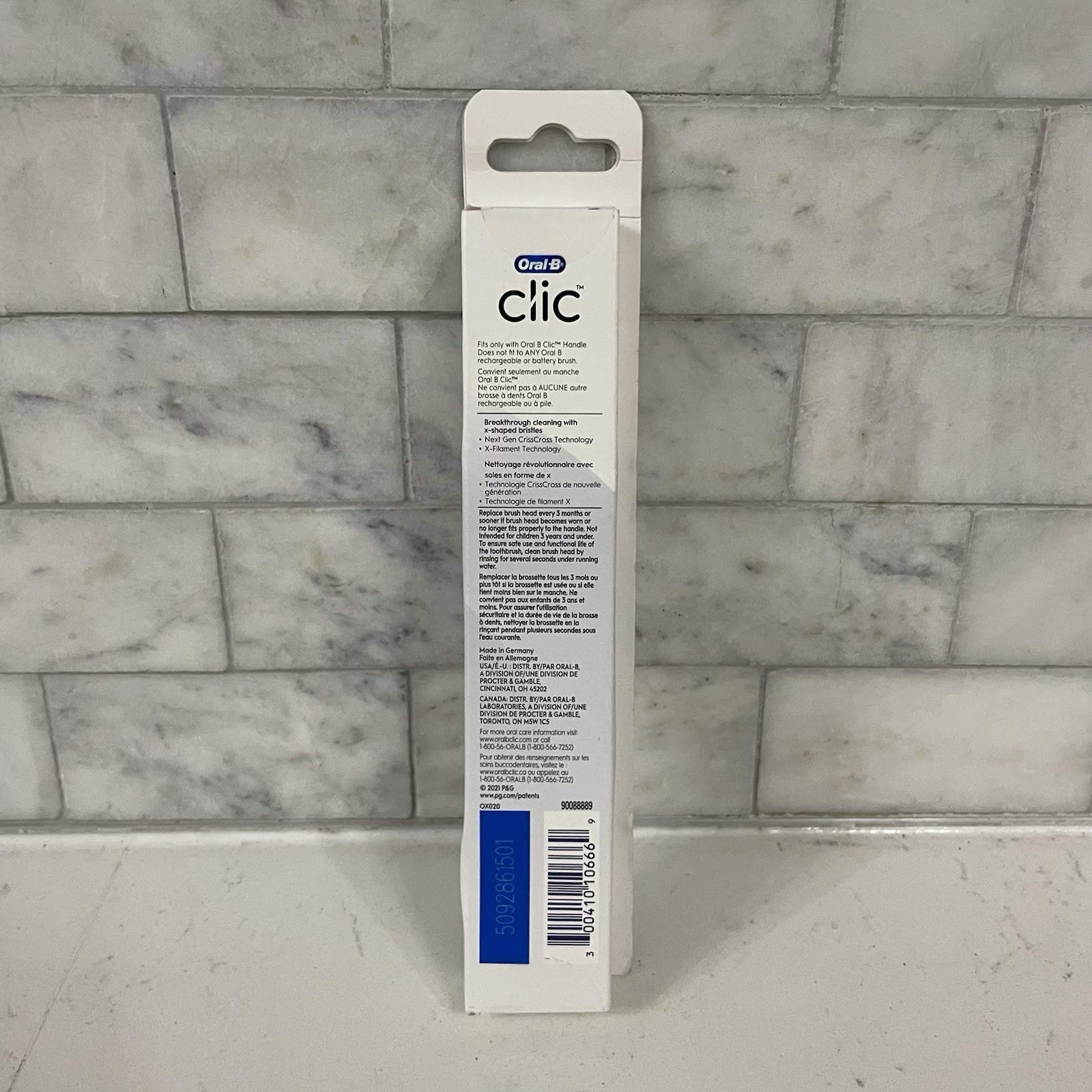 Oral-B Clic Replacement Brush Heads 2 Pack Ultimate Clean Black