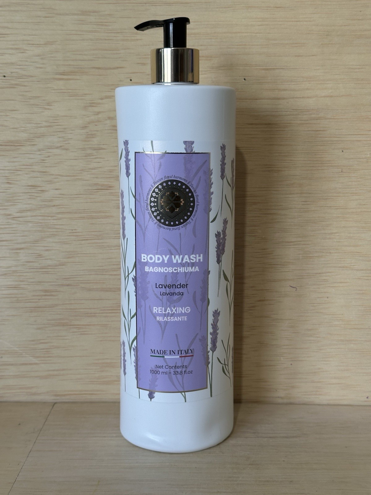 Tuscan Floral Harmony ~ Lavender Relaxing Body Wash 33.8 fl oz- PAO 12-Months
