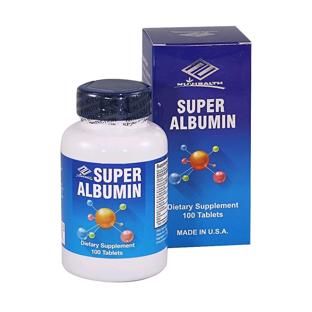 NuHealth Super Albumin 100 Tablets