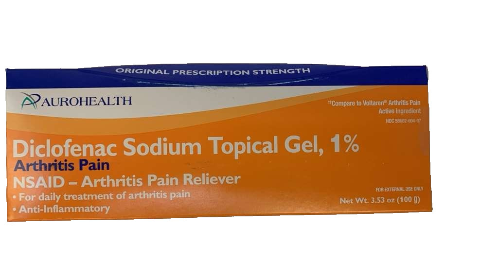 Arthritis Pain Reliever Auro Dicclofenac Tropical Gel 100 g (Pack Of 2 Tubes)
