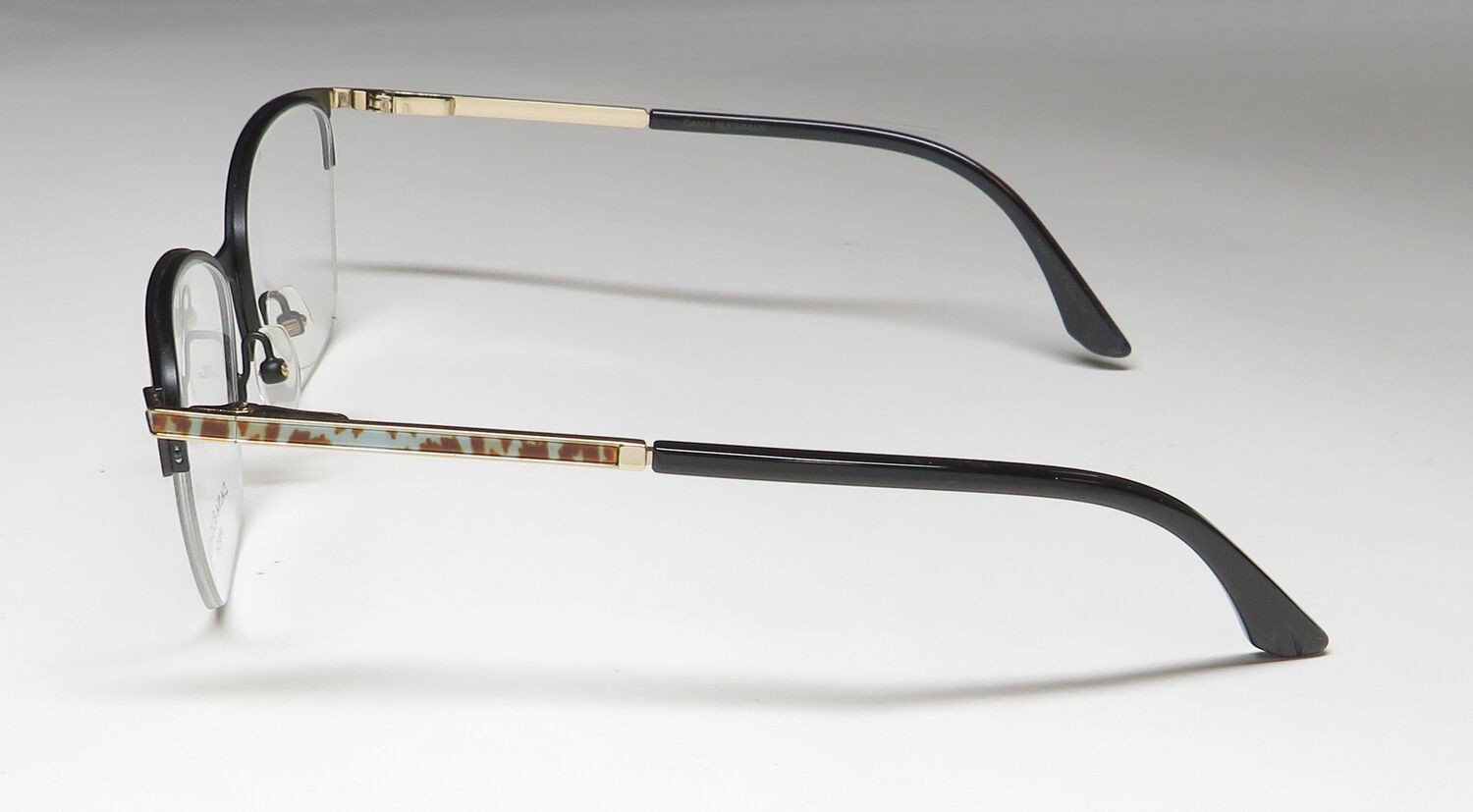 NEW DANA BUCHMAN JORDAN EYEGLASS FRAME 54-16-140 HALF-RIM WOMENS CAT EYE BLACK