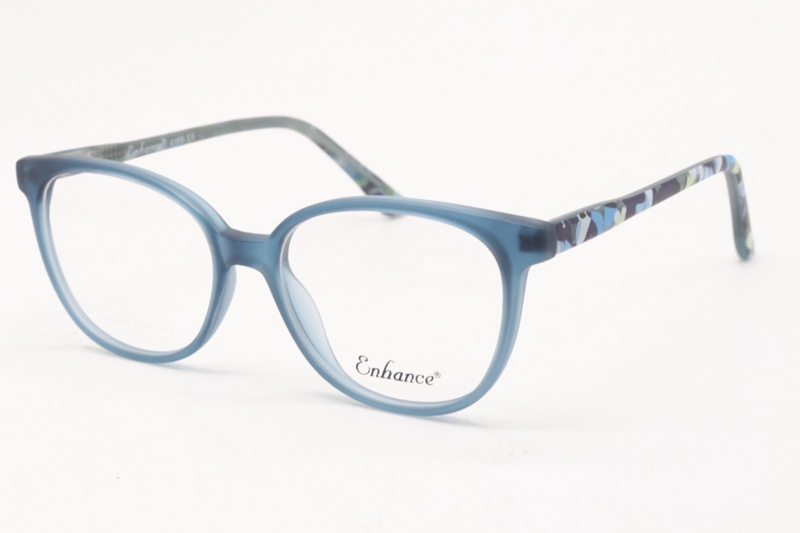 NEW ENHANCE 4169 MATTE TEAL BLUE AUTHENTIC DESIGNER EYEGLASSES 47-14