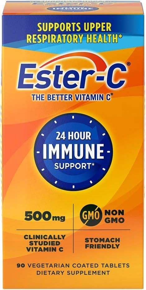 Vitamin C 500mg 24 Hour Immune Support Tablets 90 Count Supplement