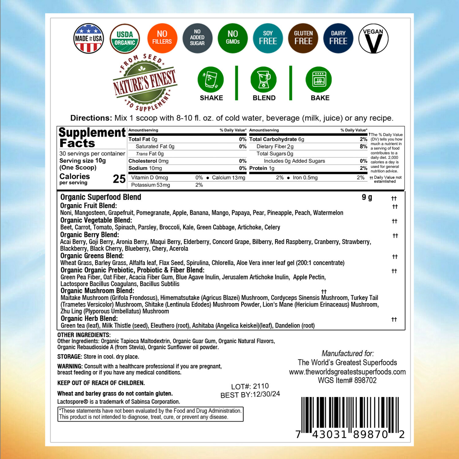 like zija,super amazing grass greens,juice plus The World’s Greatest Superfoods