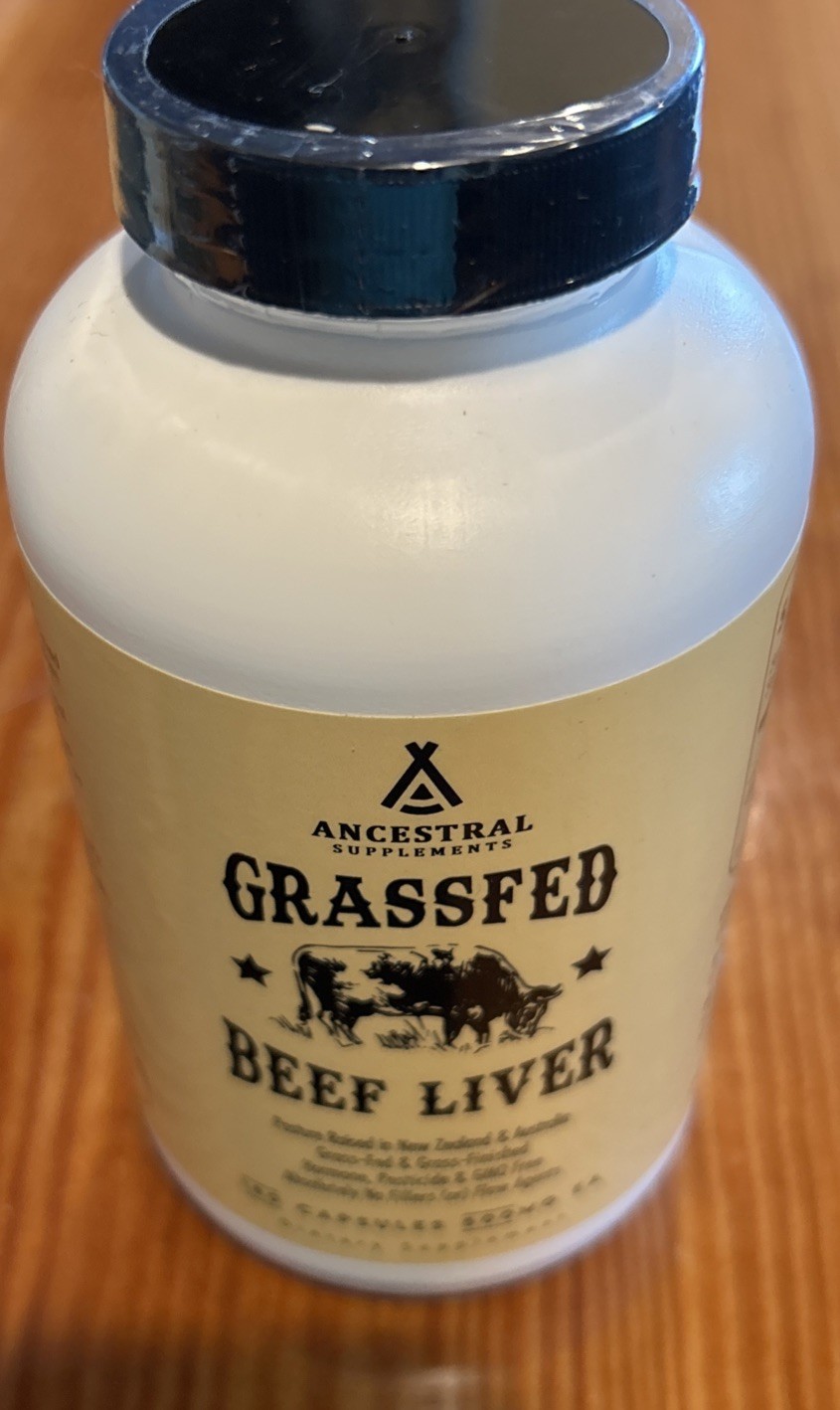 Ancestral Supplements Grassfed Beef Liver – 180 Capsules Exp 12/2027 New Sealed