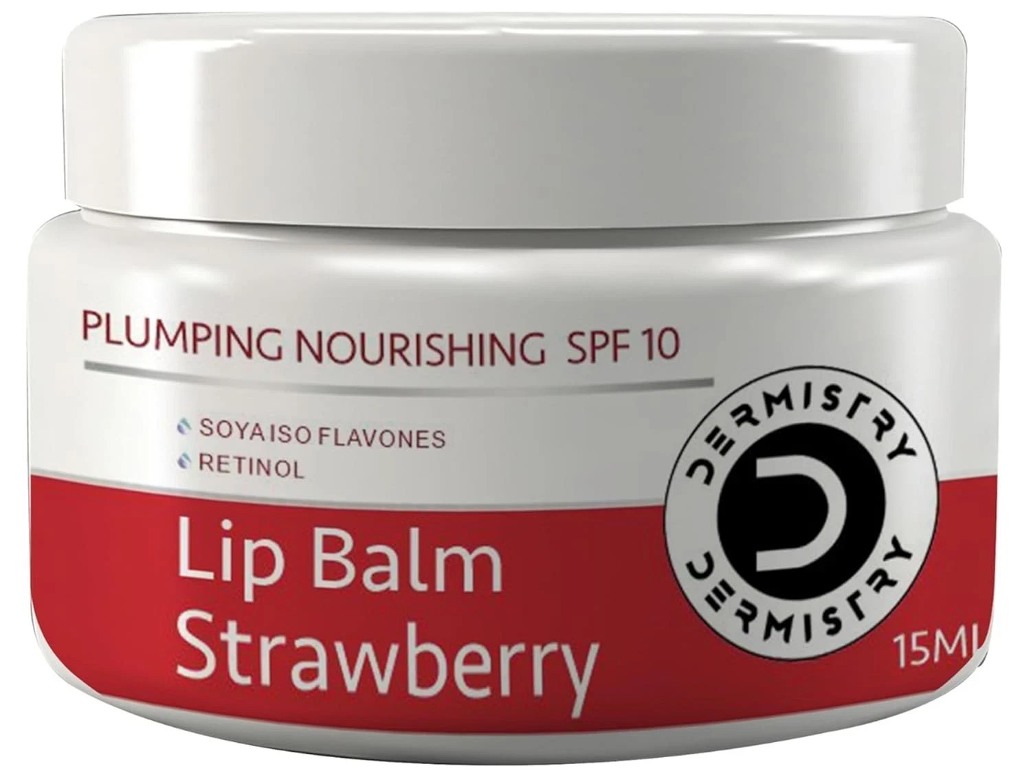 Dermistry Plumping Nourishing Lip Balm Spf 10 Strawberry Flavour 15ml