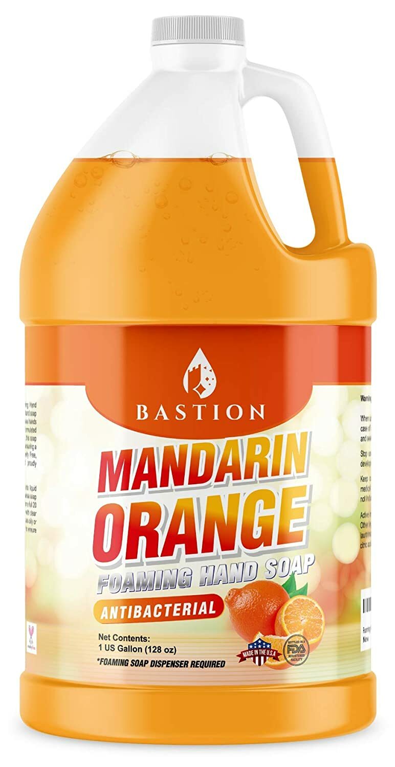 Mandarin Orange Foaming Hand Soap – Hand Wash Refill 1 Gallon (128 oz.) Bastion