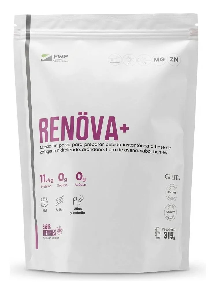 Collagen Renova+ RWP Doubly Hydrolyzed Berries Flavor 315g