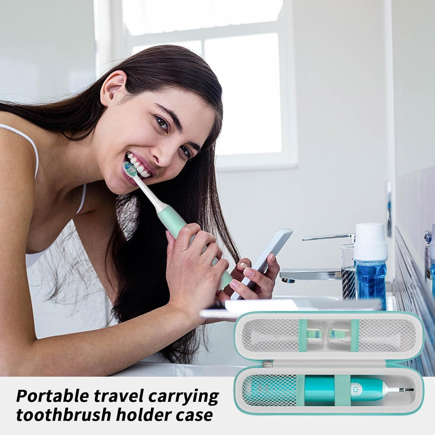 Toothbrush Travel Hard Case Compatible with Oral-B Pro 1000, 2000, 3000, 3500, 1