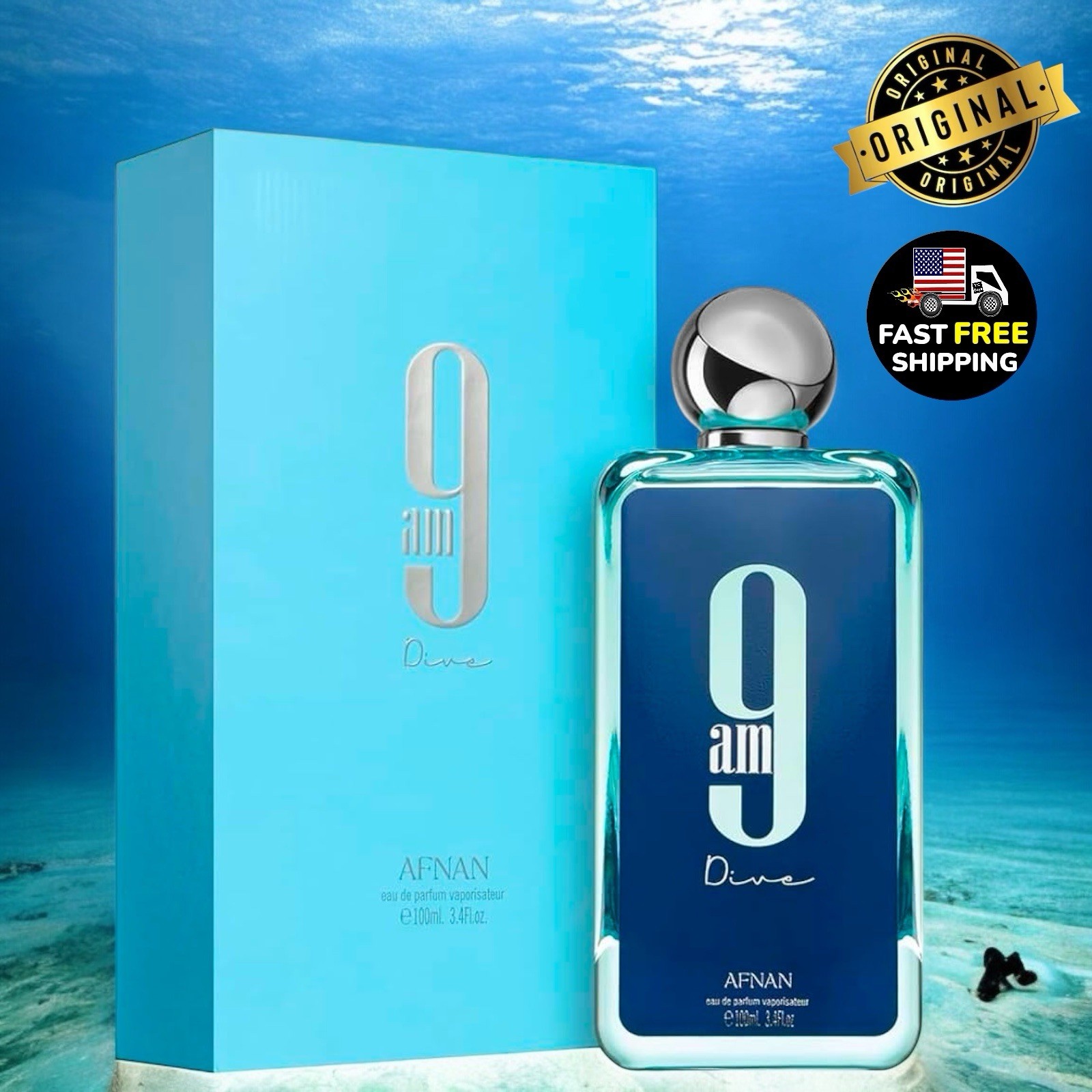 9 AM Dive EDP Perfume (Original) By Afnan 100 ML