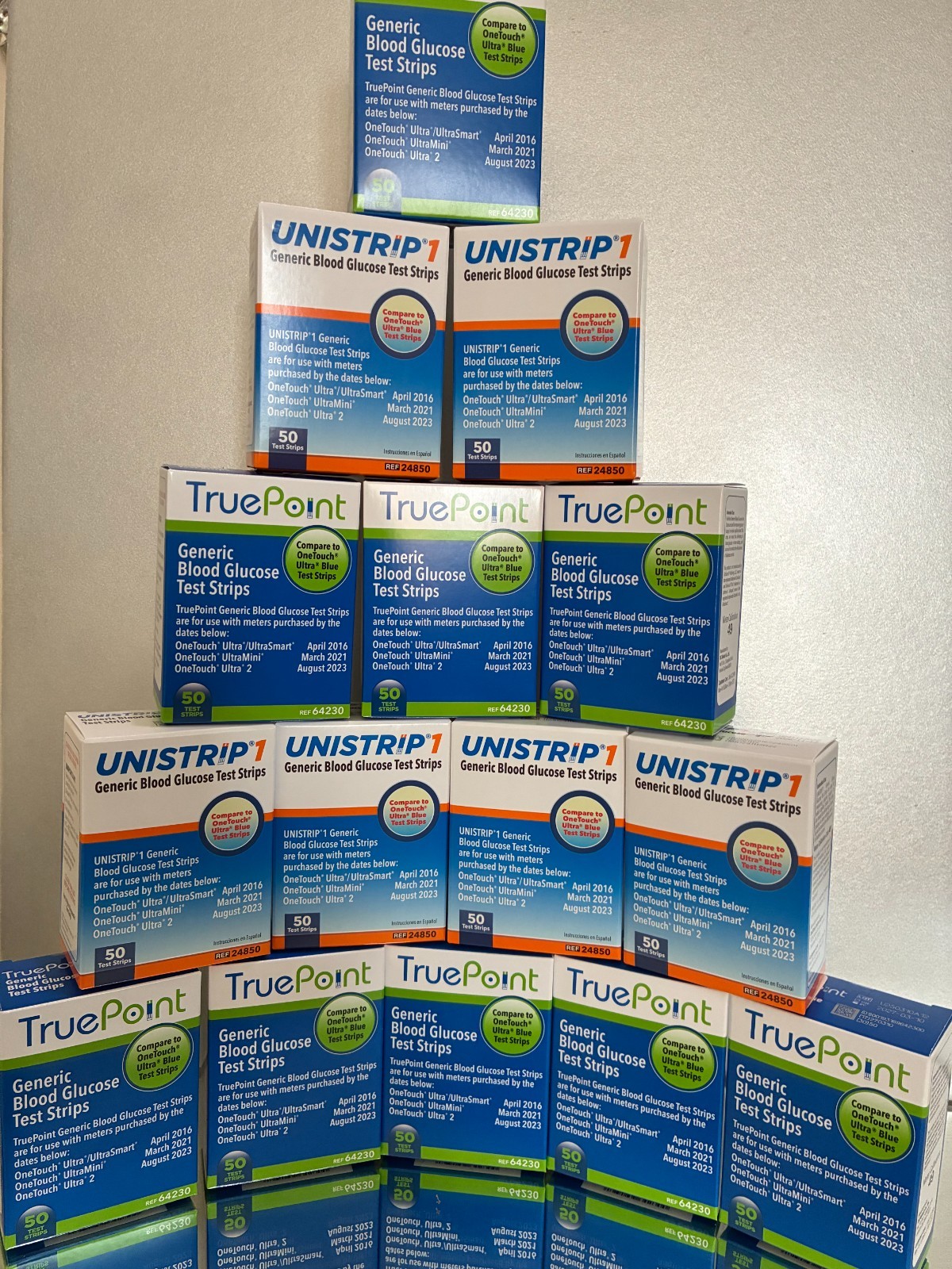 TRUE POINT – UNISTRIP 1 Blood Glucose Strips 1000 Qty. Generic for ONE-TOUCH