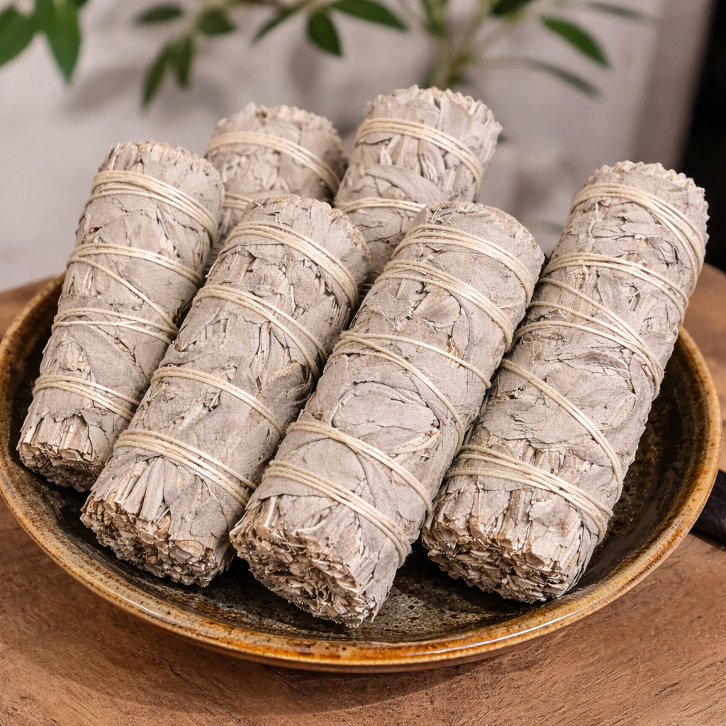 6 Inch White Sage Bulk Wholesale Cost | White Sage Smudge Sticks 6″ 10,25,50,100