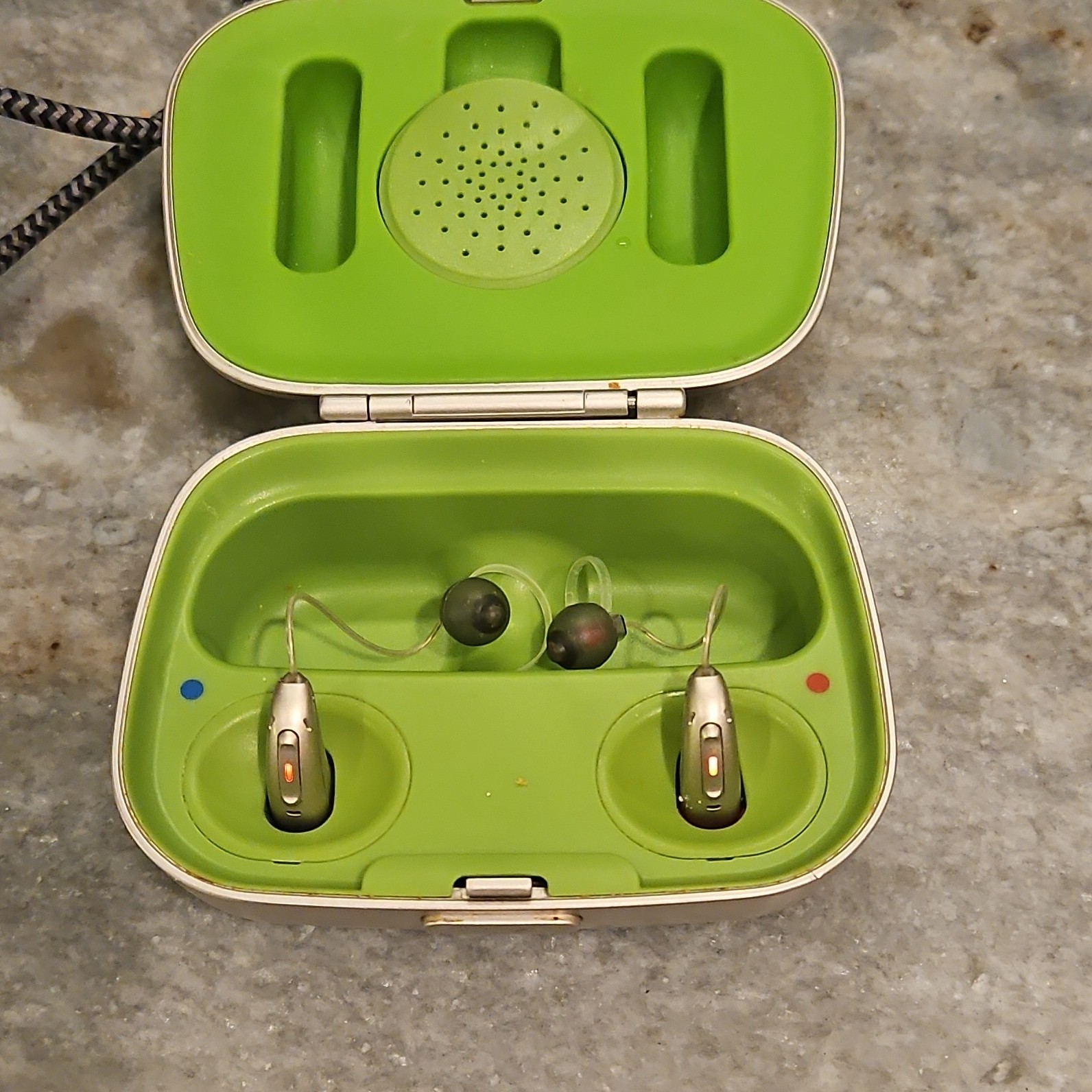 Phonak Charger Case Combi Hearing Aid Charger Case, Green, Adult, CE Certified