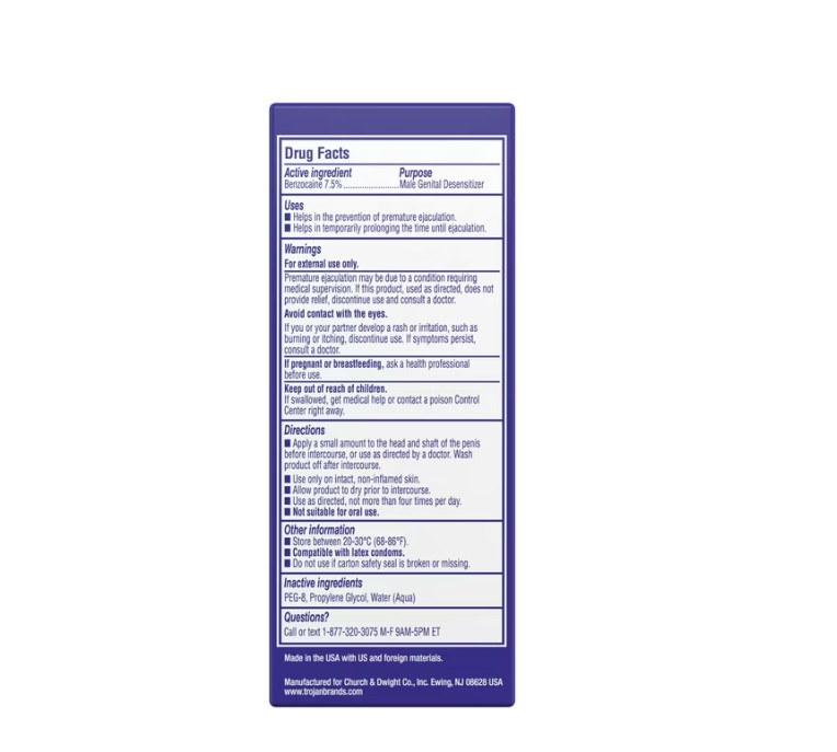Extended Pleasure Delay Spray for Men, 2.0 Fl Oz.