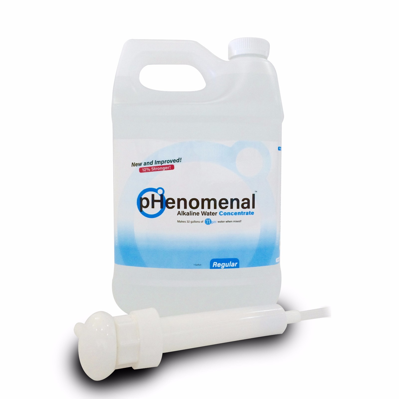 pHenomenal Alkaline Water Concentrate, 1 Gal. Tasteless, Makes 11pH Water W/Pump