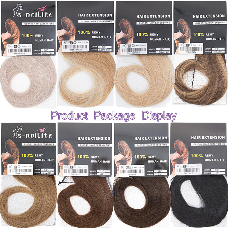 Clip In Hair Extensions 100% Remy Human Hair 8Pieces 18Clips Balayage Full Head