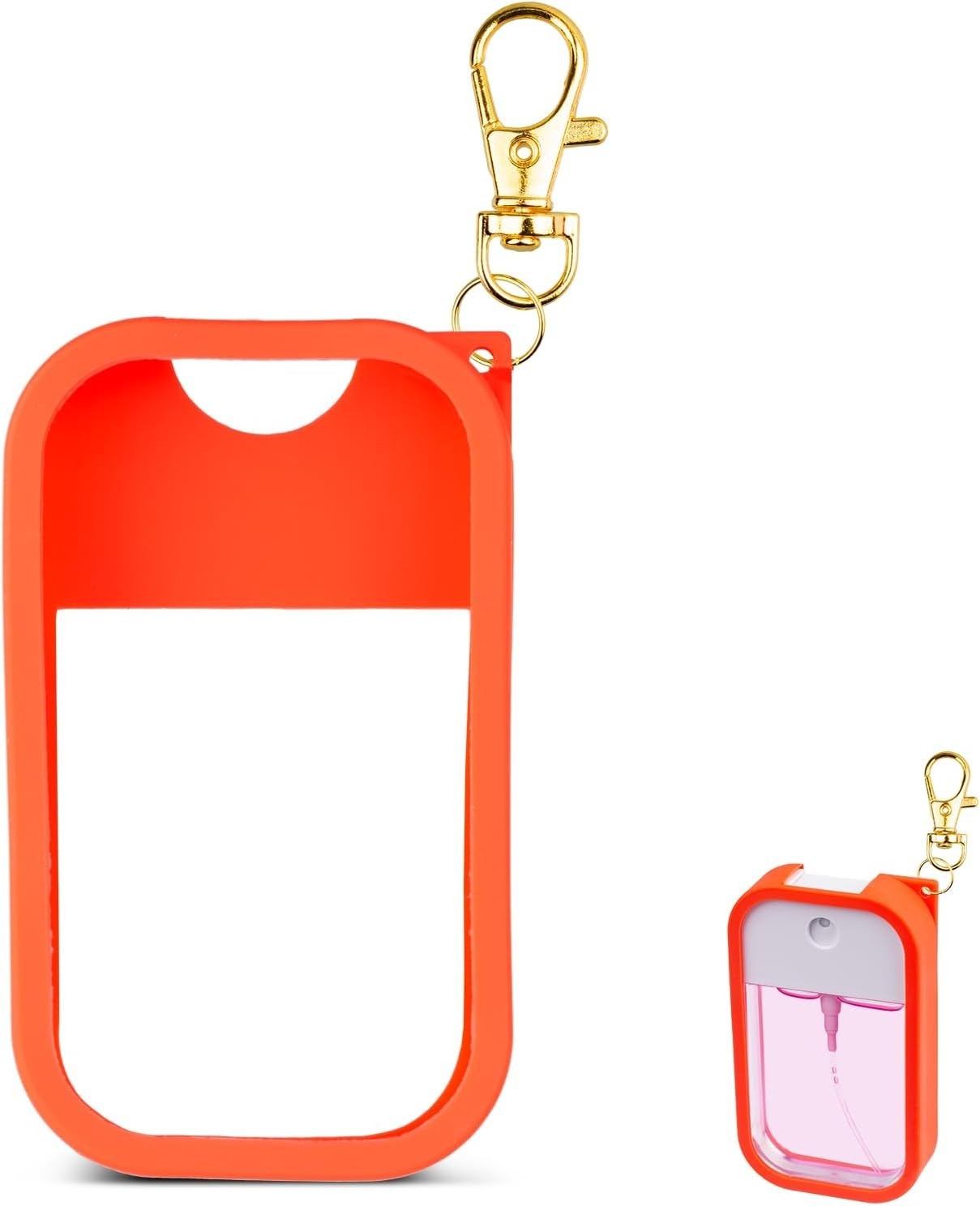 Flexible Silicone Case for Touchland Sanitizer – Enhanced Protection in Orange