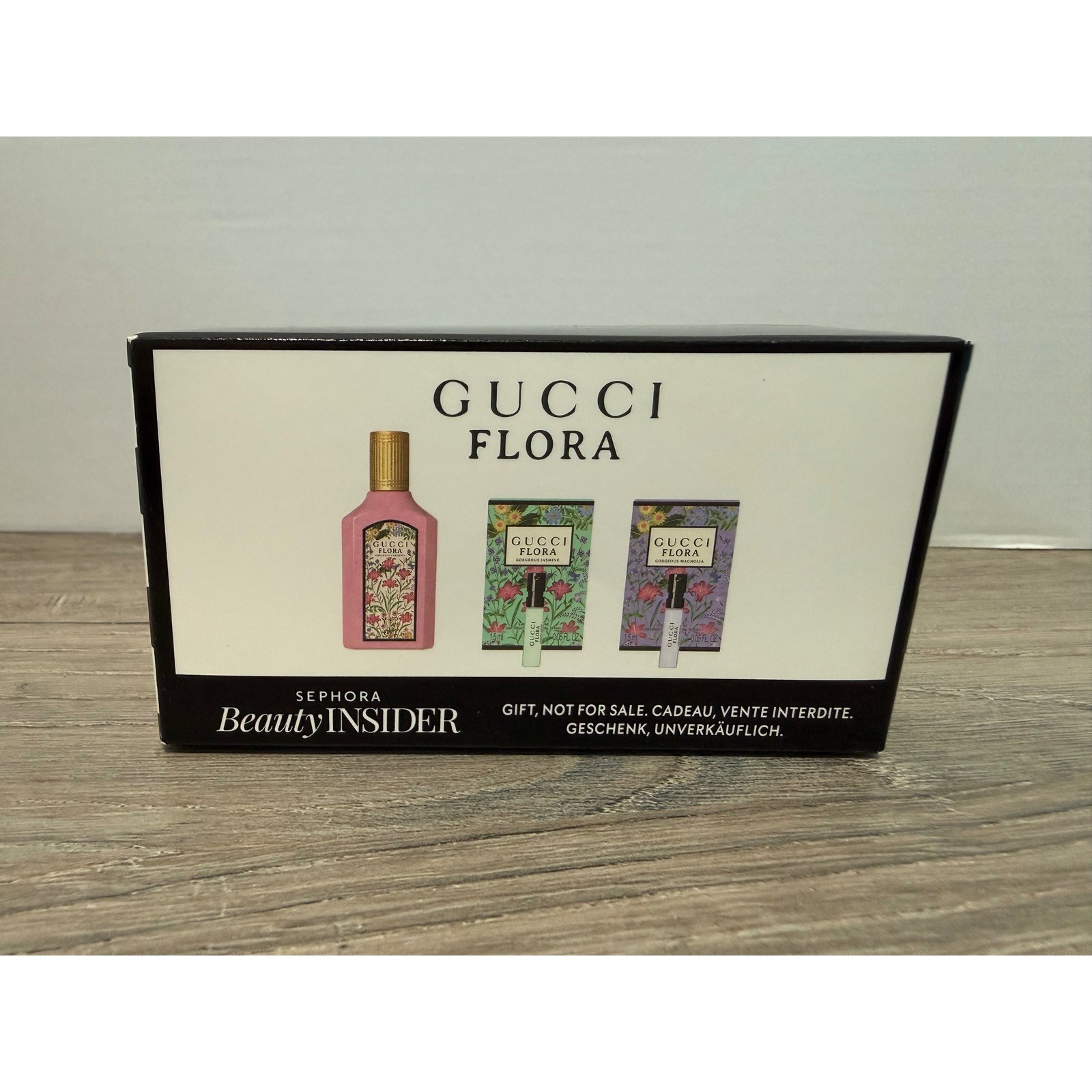 Gucci Flora Gorgeous Gardenia Jasmine Magnolia EDP Fragrance 3 Piece Gift Set