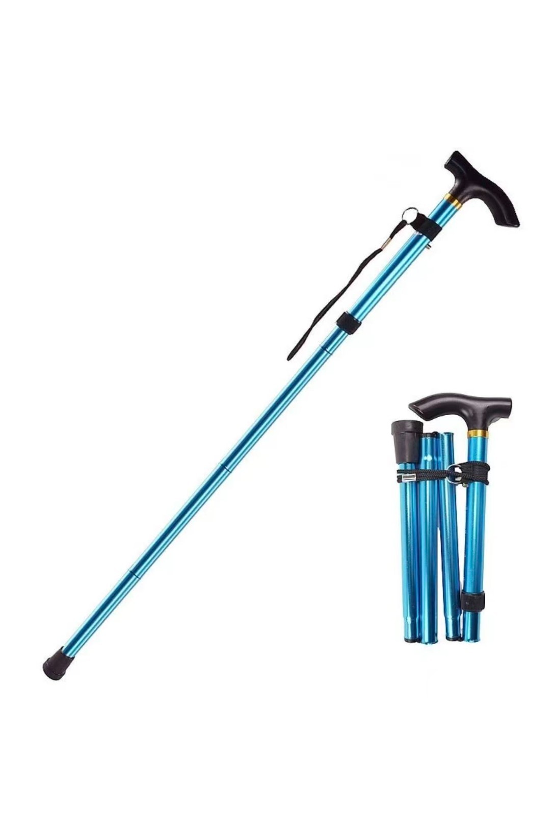 Cane Walking Stick Adjustable Folding walking Aluminum Collapsible Travel Hiking