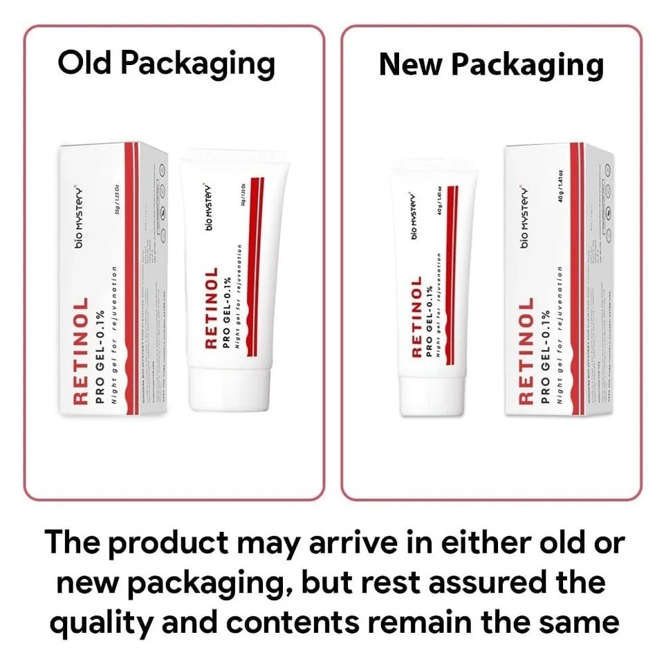 Retinol Pro Gel 0.1 Vitamin A Fine Lines, Sun Spots, Anti-Aging (40 Gram / 1.41)