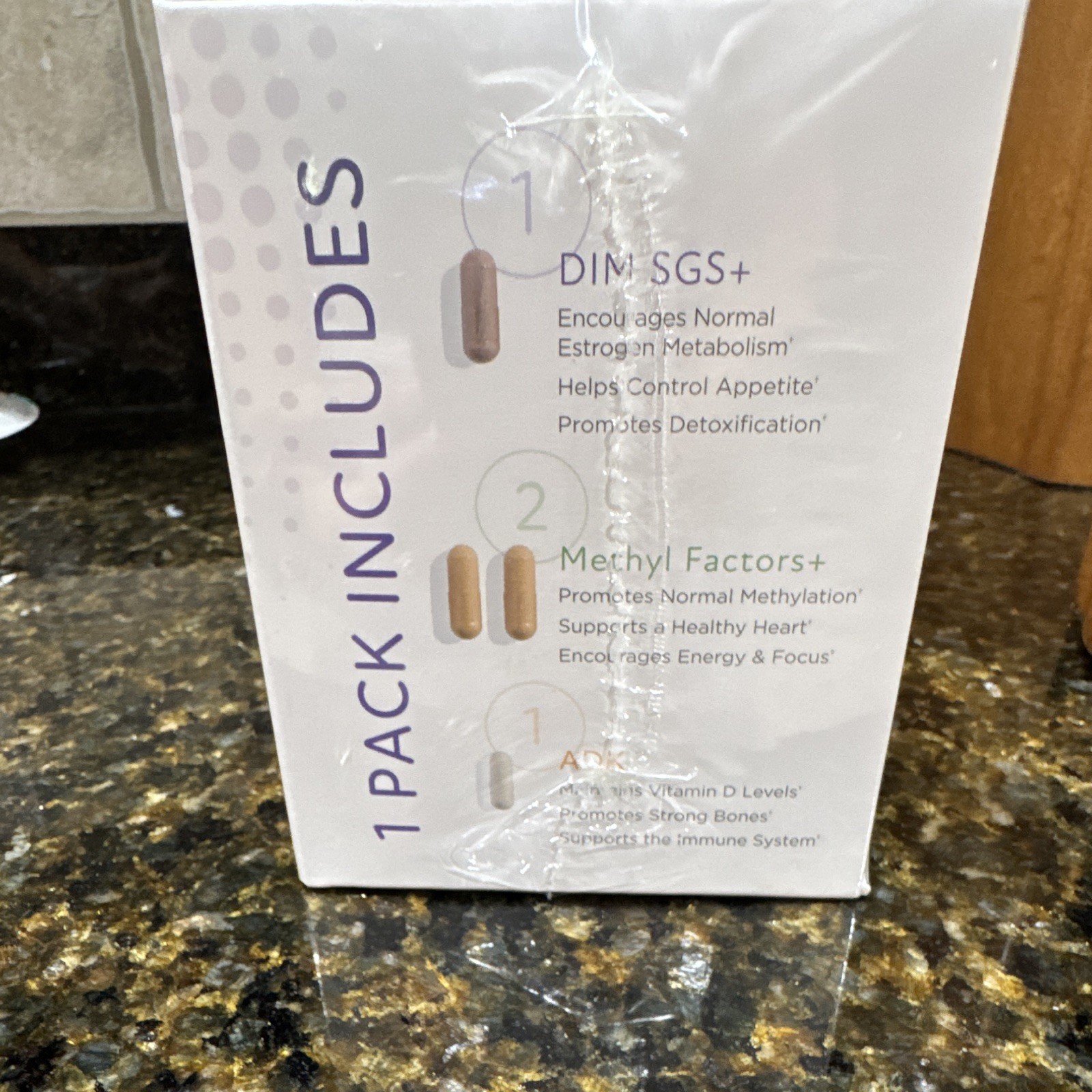 Biote Nutraceutical NutraPack Hormone+Vitality DIM SGS 120 Cap Exp 02/2027