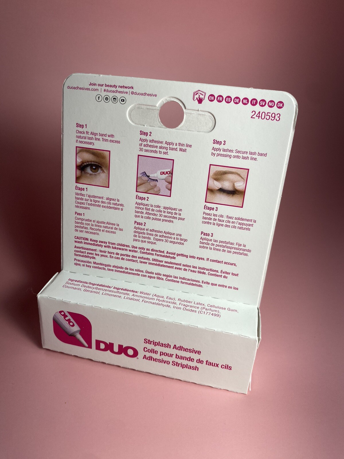 DUO Striplash Adhesive Waterproof Lash Adhesive Dark Tone – 0.25oz (2 Packs)