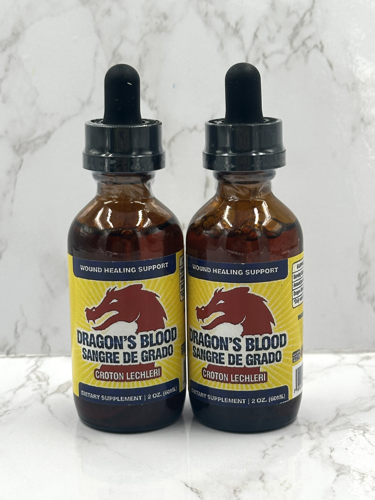 2 Sangre De Drago Dragon’s Blood Croton Lechleri Liquid Healing Scar Skin Drops