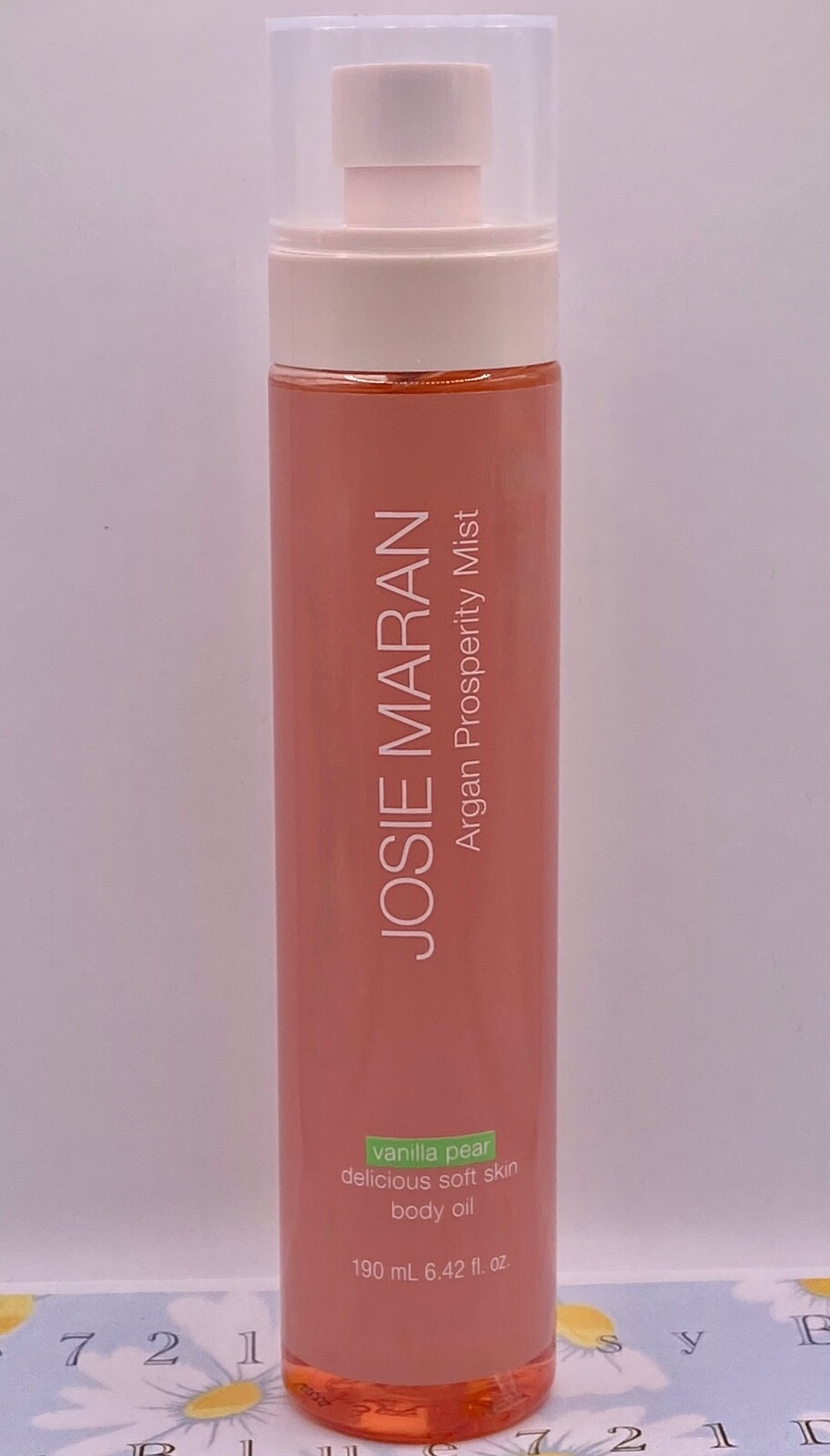 Josie Maran Vanilla Pear Argan Prosperity Mist 6.42ox Body Oil Luxury SUPER SIZE
