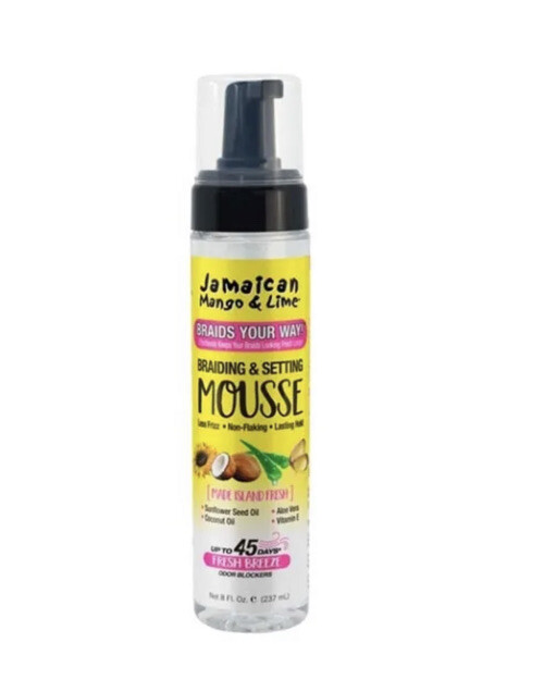 Jamaican Mango & Lime Braid Your Way Braiding & Setting Mousse 8oz