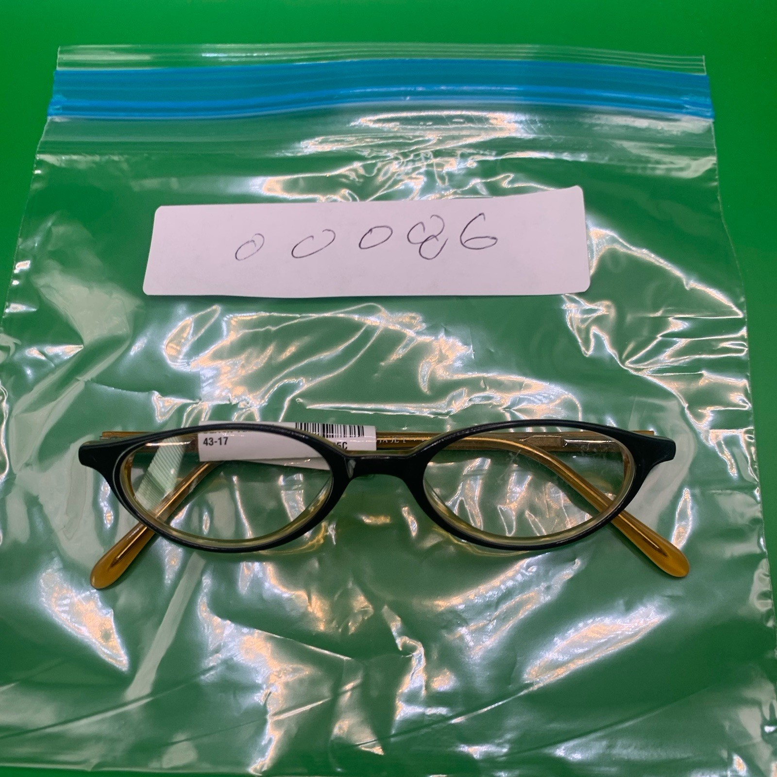 TRENDY FIVE Fashion Collection Black Yellow Eyeglass Frames 43-17-130 New