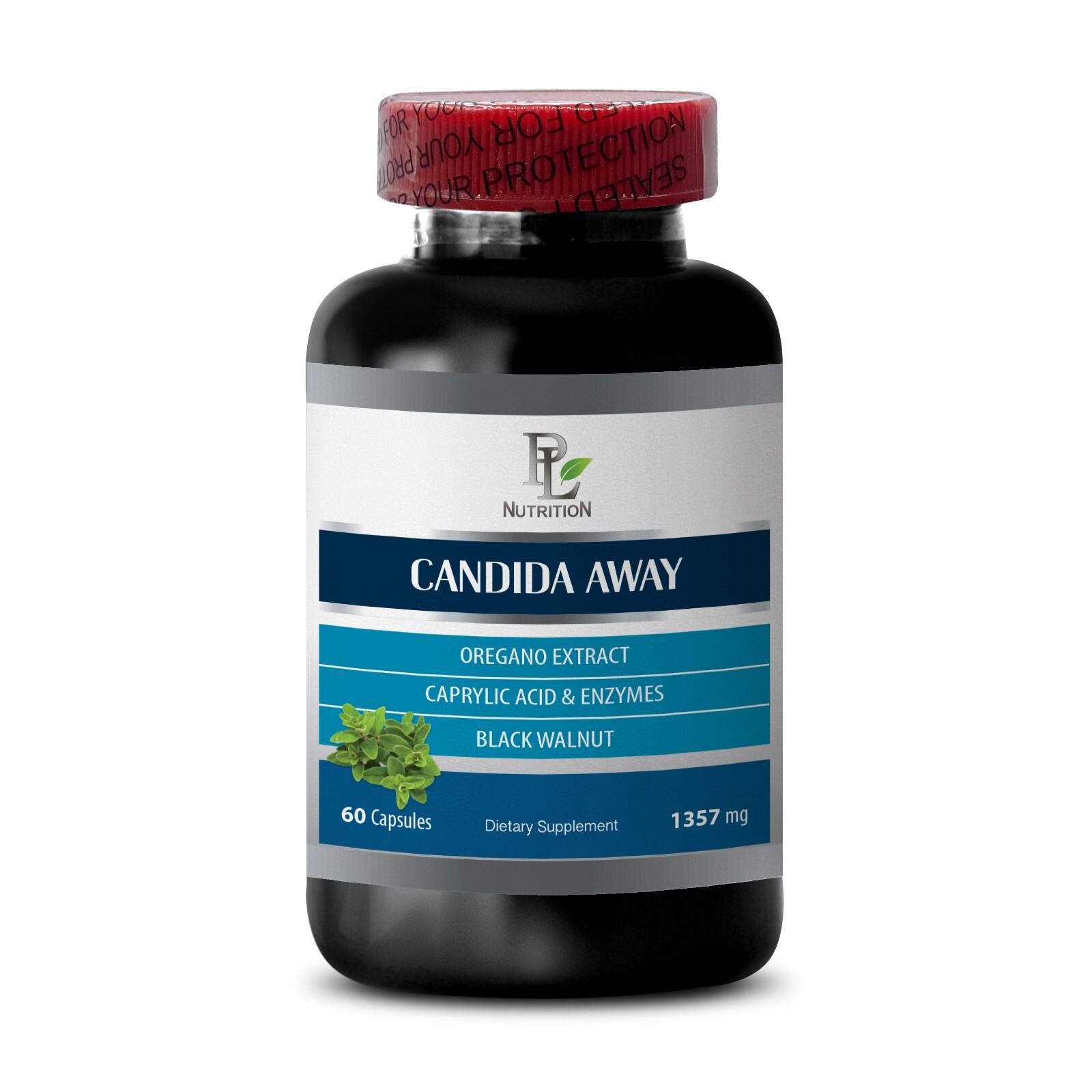 oregano leaf organic – CANDIDA AWAY 1357mg – immune booster – 1 Bottles