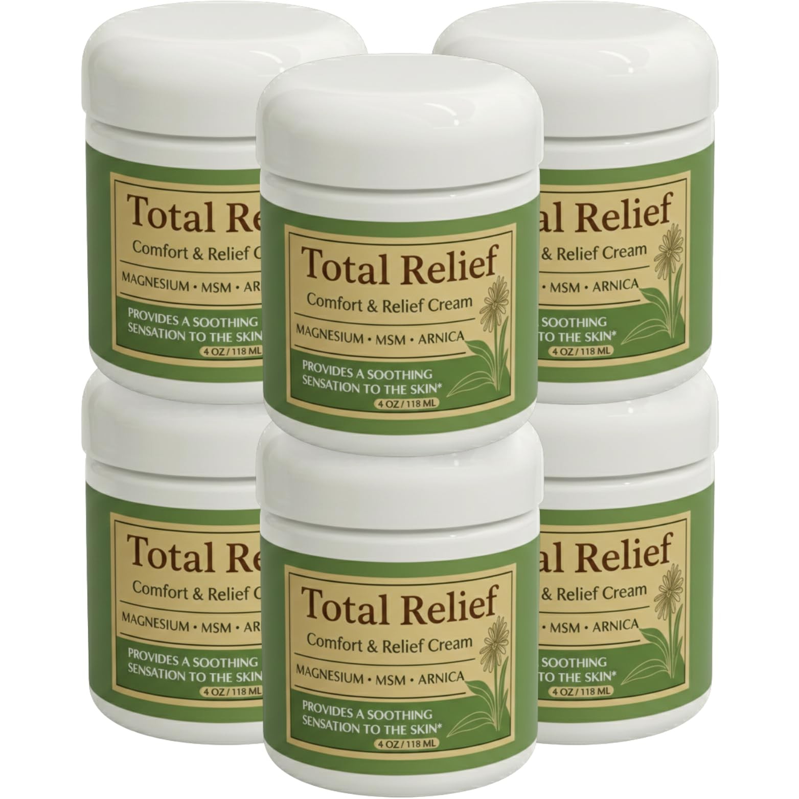 HiRelief Official Total Relief – Magnesium Cream – Soothing Topical Lotion fo…