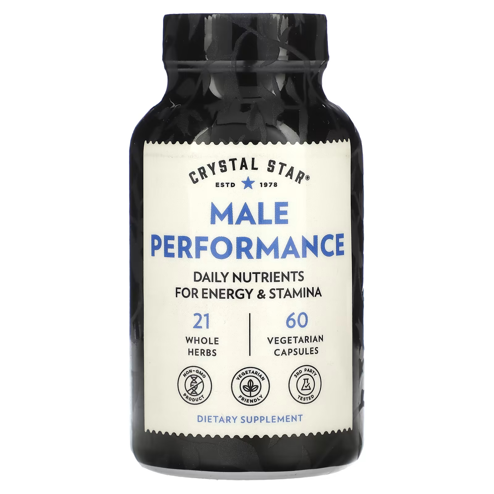 2 X Crystal Star, Male Performance, 60 Vegetarian Capsules-worldwide