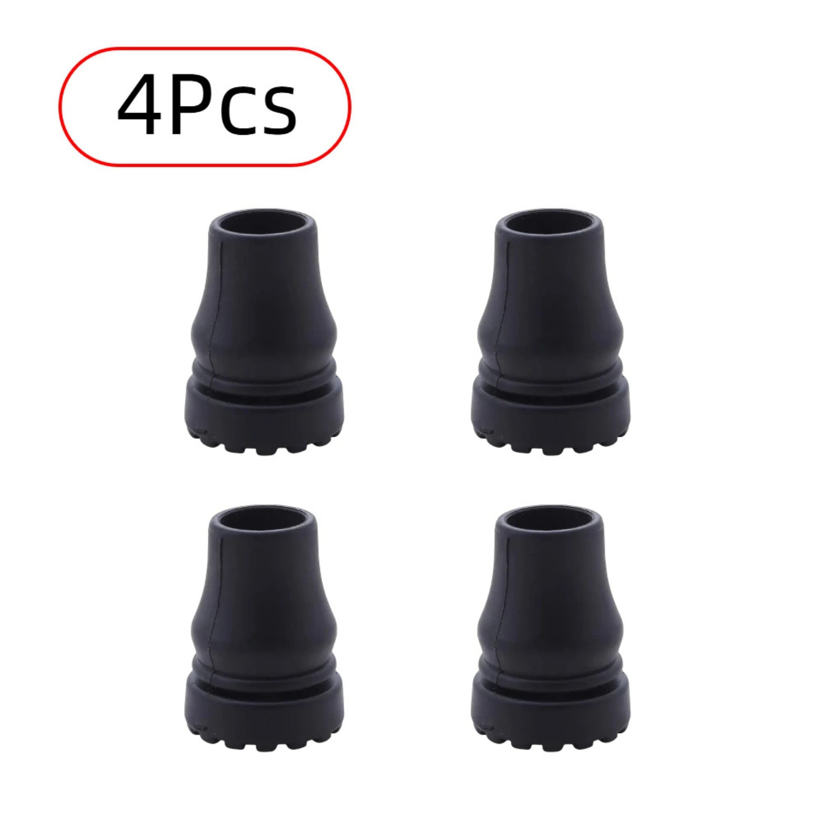 4Pcs Cane Tips 3/4 Inch Heavy Duty Rubber Cane Tips Anti Slip TPR Replacement…