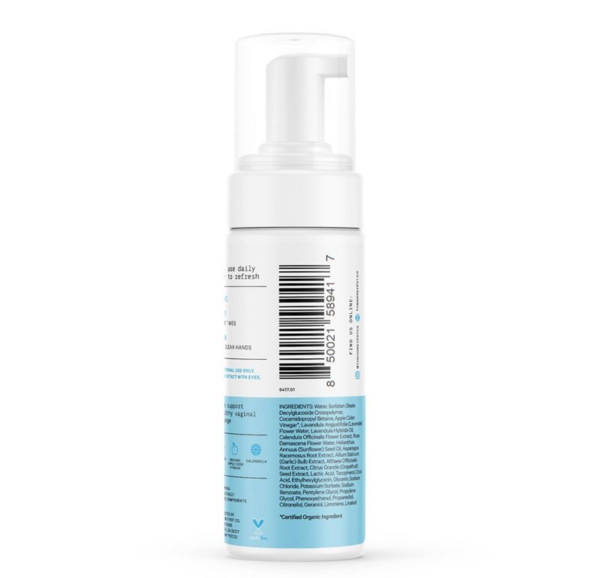The Honey Pot Company, Sensitive Feminine Foaming Wash – 5.51 fl oz. 3 Pack