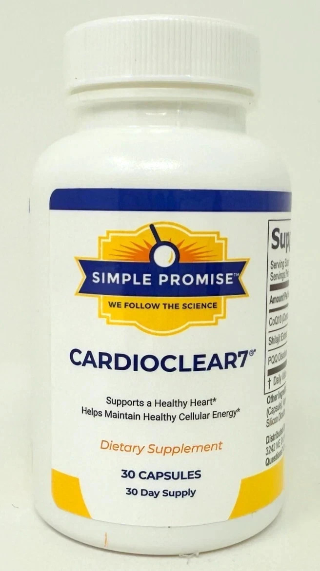 Cardio Clear 7 – 30 Capsules New/Sealed Exp 03/2028 Free Shipping | Pack of 1