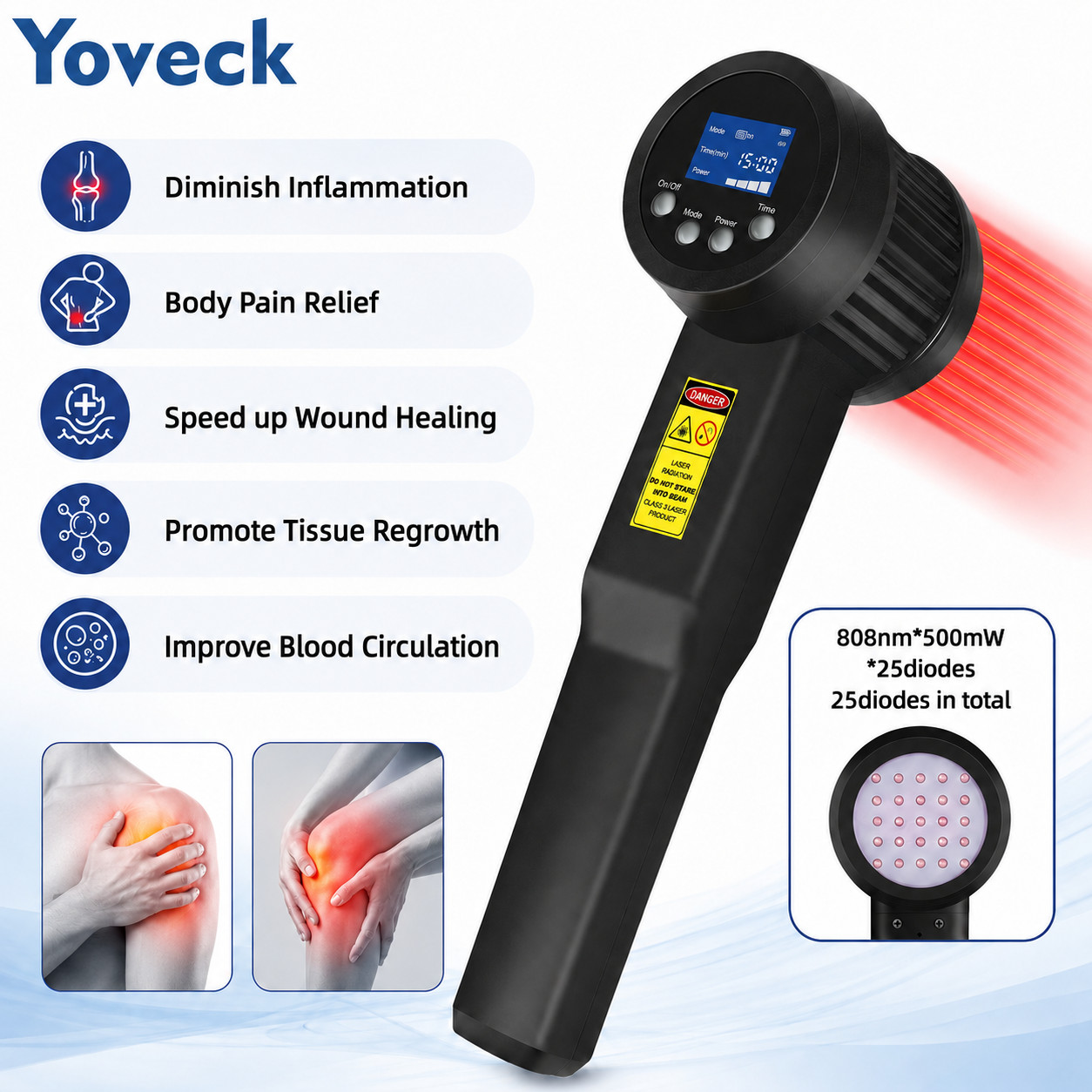 10W 808nm Rechargeable Handheld Laser for Pain Management and Physical Therapy