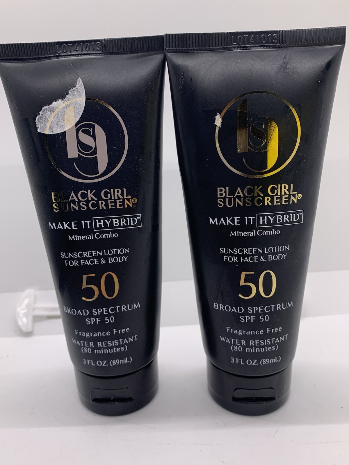 2 PACK Black Girl Sunscreen Make It Hybrid Mineral Combo SPF50 EX 1/28