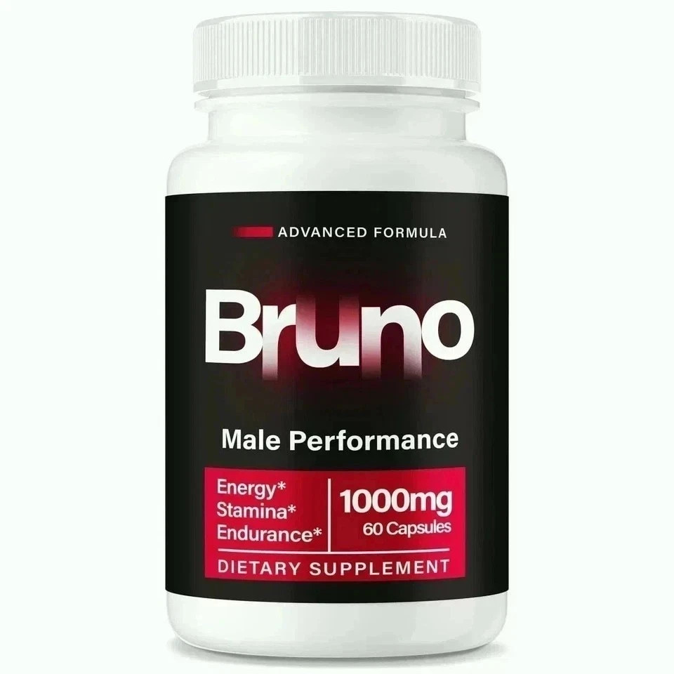 Bruno Pills for Men Advanced Male Performance & Energy Support Caps, Pack of 1.
