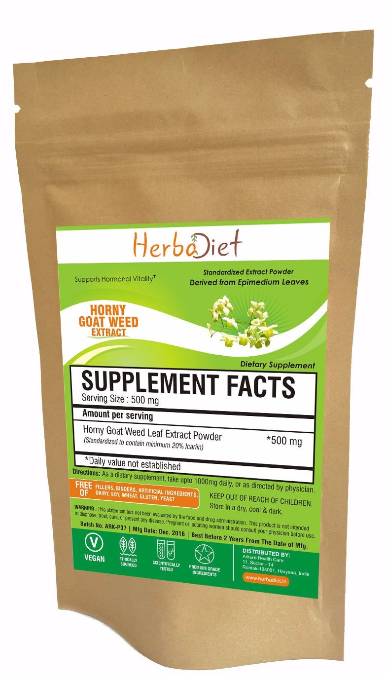 Horny Goat Weed Epimedium Extract Powder 20% Icariin Pure & High Best Quality