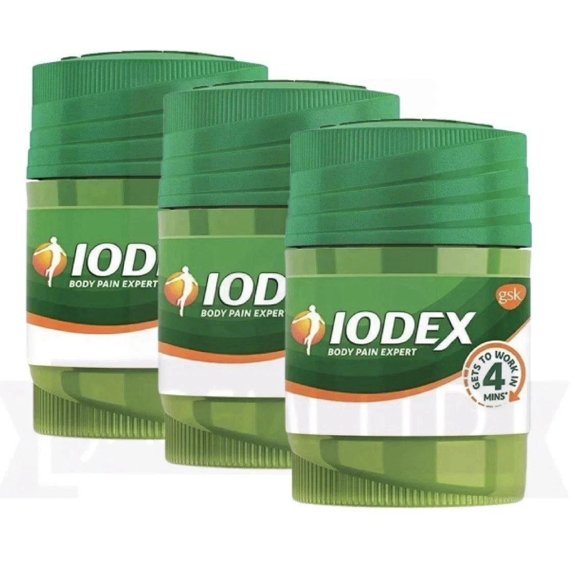 IODEX Ayurvedic Pain Relief Balm – Fast-Acting Relief in 4 Minutes (16g) Pack-4