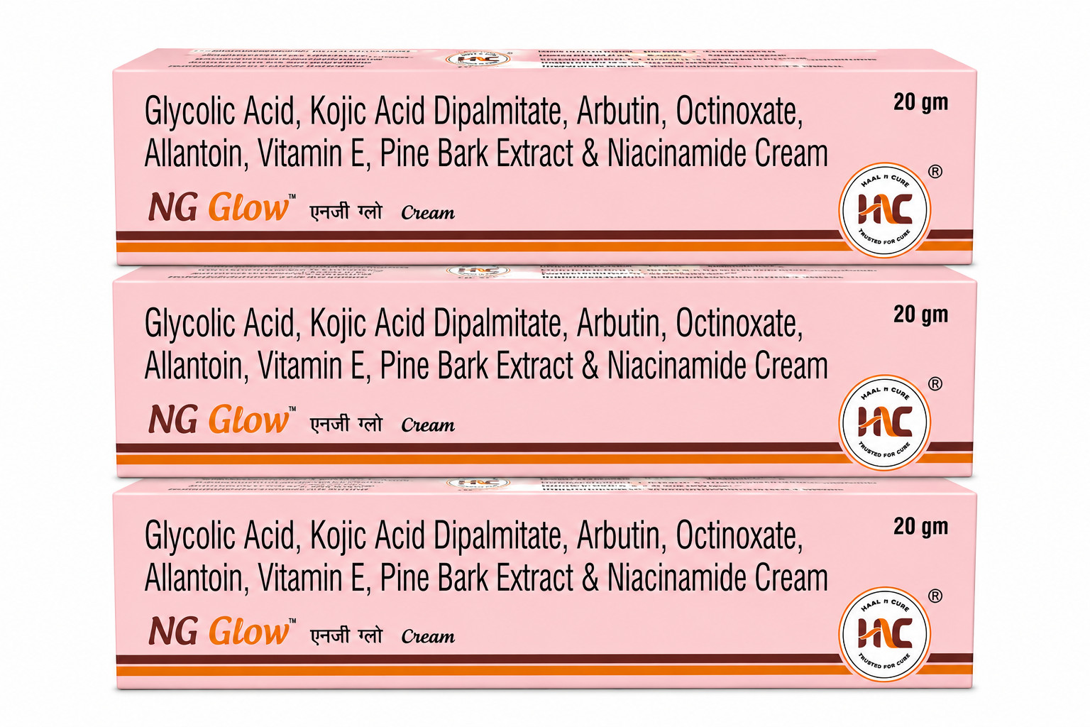 3X Heal N Cure NG Glow Cream 20g For Melasma, Pigmentation, Acne Scar, Dark Spot