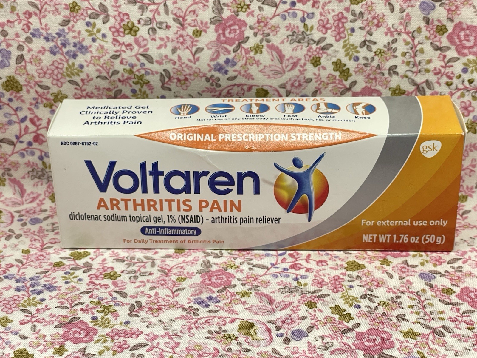 VOLTAREN Arthritis Pain Gel 1.7 oz (50g) Topical NSAID – Fast Relief Pack of 1