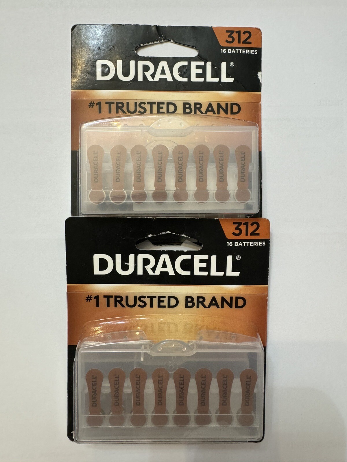Duracell Pack of (2) X 16 DA312B16 Hearing Aid 32 Batteries Size 312 EXP 03/2024