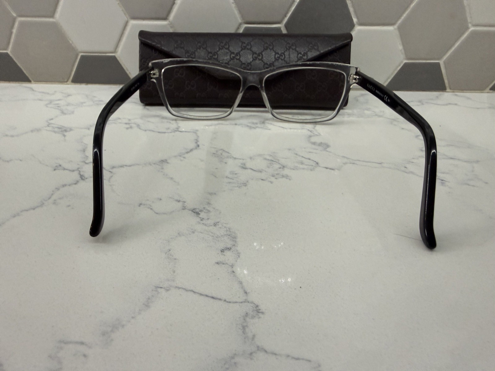 Gucci GG 3562 MNG 140 Clear Frame Eyeglasses With Case